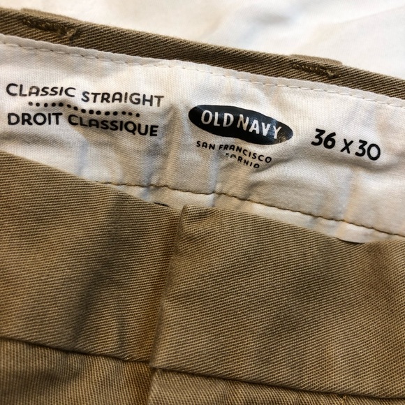 Old Navy Classic Straight Flat front pants 36 x 30 - Picture 7 of 9